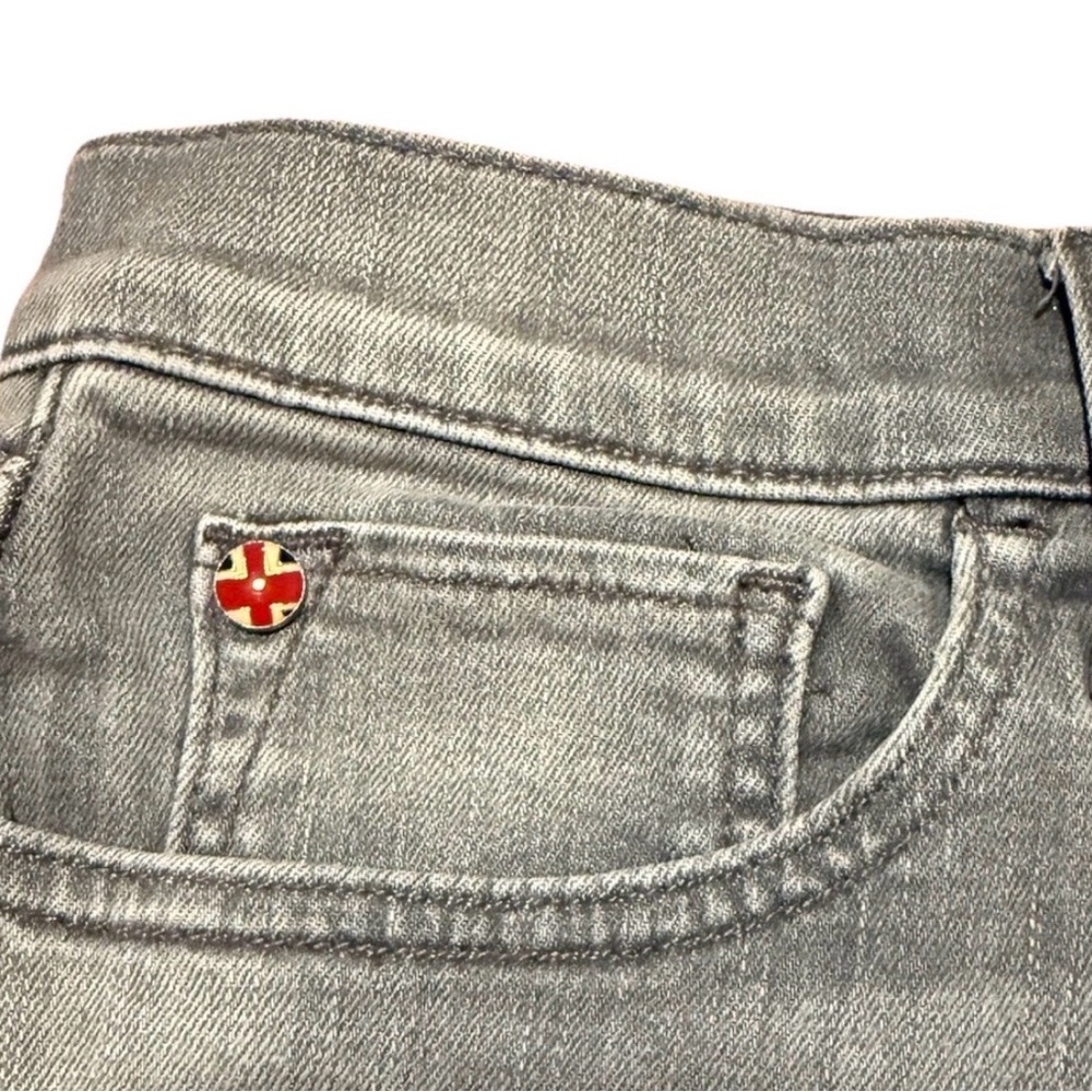 Hudson Cutoff Shorts Women 30 Gray Denim Gemma Short Mid Rise Cotton Stretchy - Picture 2 of 10